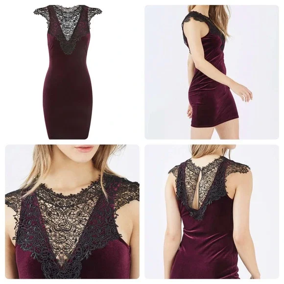 chinese dress ladies Lace Bodycon Dress  Secret Label